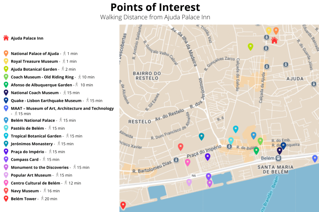 Mapa Ilustrado Ajuda Palace Inn Gallery